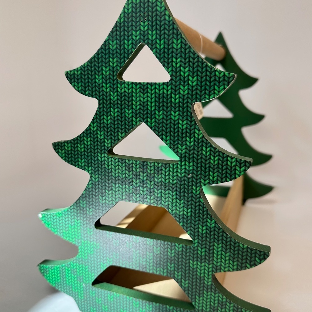 Ashland Wooden Christmas Craft Caddy | Tree Design Organizer NWT